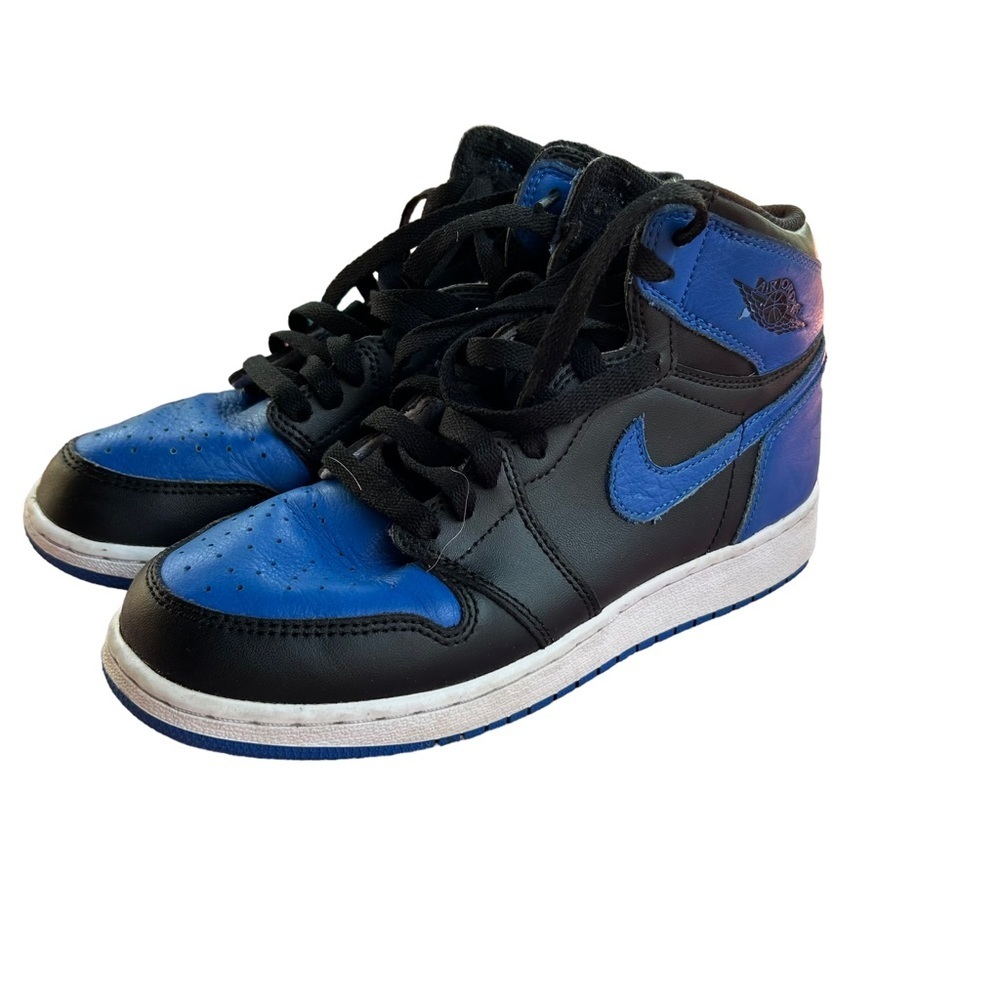 2017 Nike Air Jordan 1 Retro High Royal GS 575441-007 - Picture 3 of 9